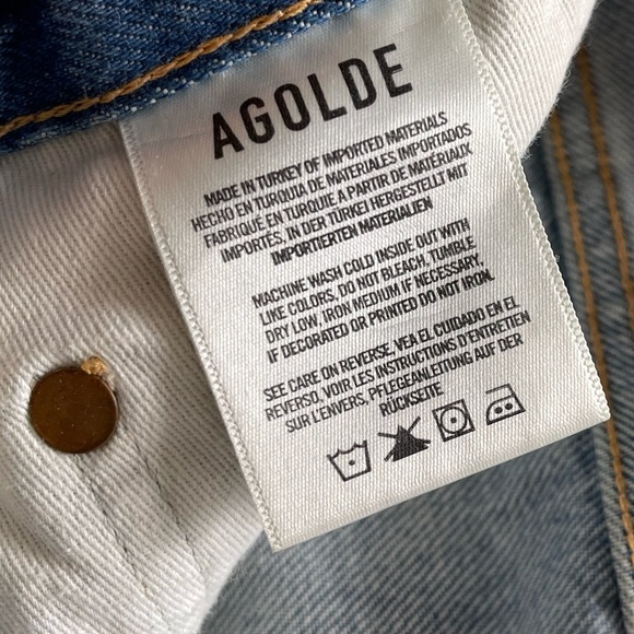 Agolde Vintage Dee High Rise Shorts - Picture 2 of 6